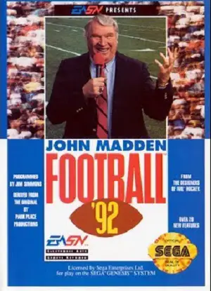 John Madden Football ’92 player count stats