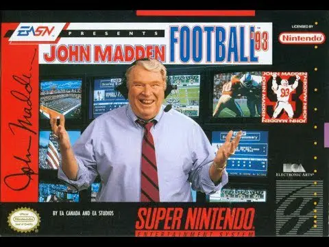 John Madden Football ’93 player count stats