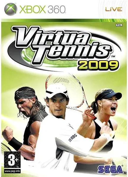 Virtua Tennis 2009 player count stats