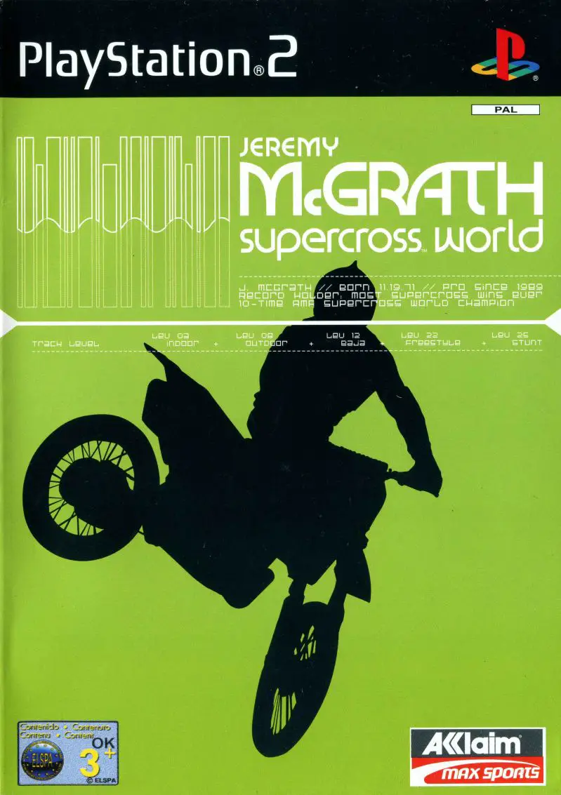 Jeremy McGrath Supercross World player count stats