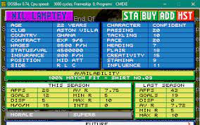 Championship Manager 93/94 player count stats