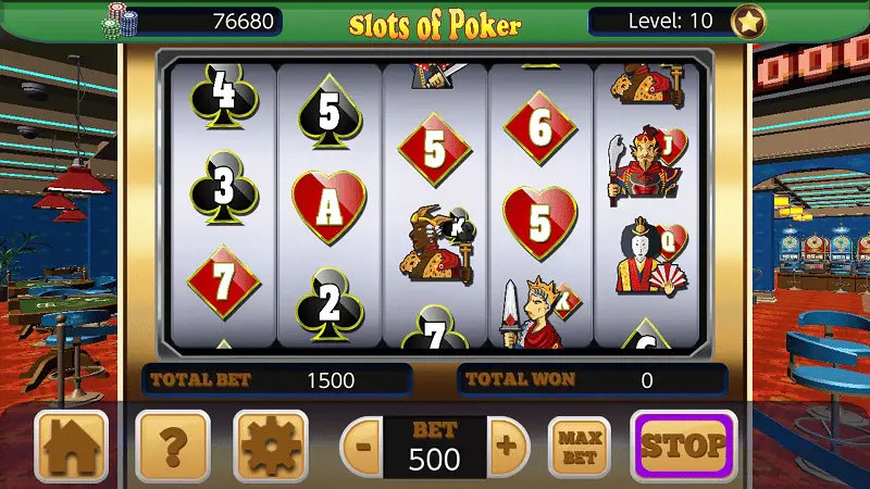 Slots of Poker at Aces Casino player count stats