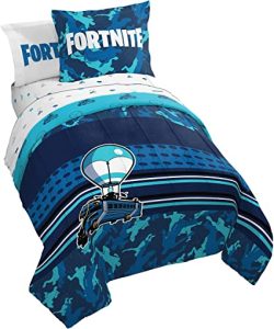 Fortnite Battle Bus 7 Piece Full Bed Set